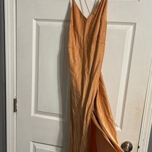 Hello Molly Radiant Orange Midi Dress